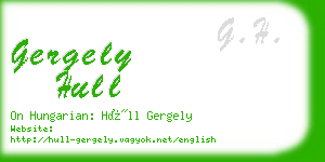 gergely hull business card